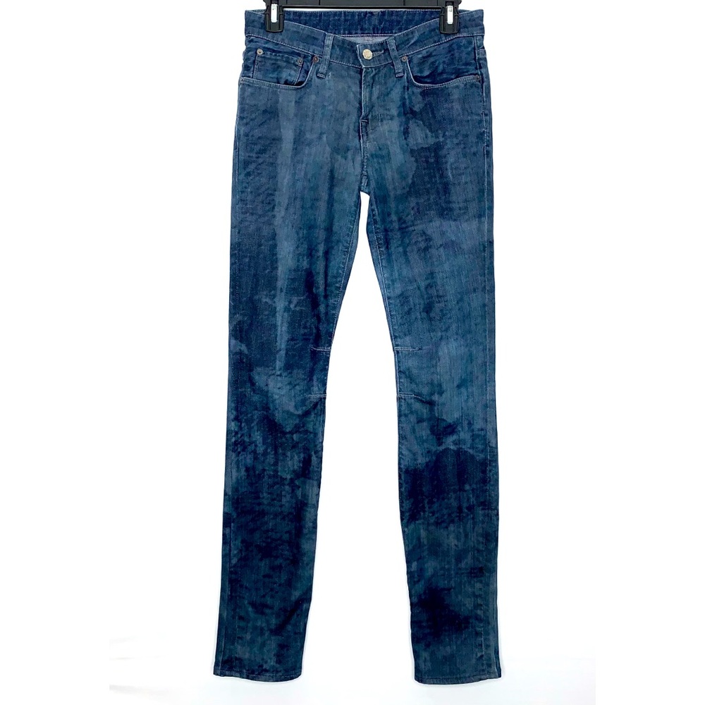 Helmut Lang Acid Wash Skinny Jeans Blue Size 25